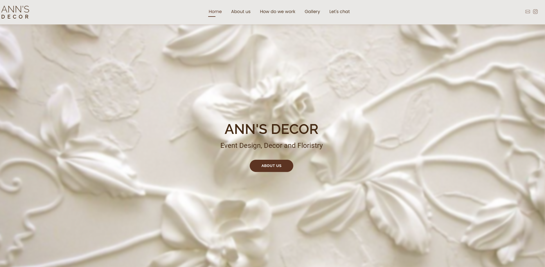 Ann's Decor Business Website